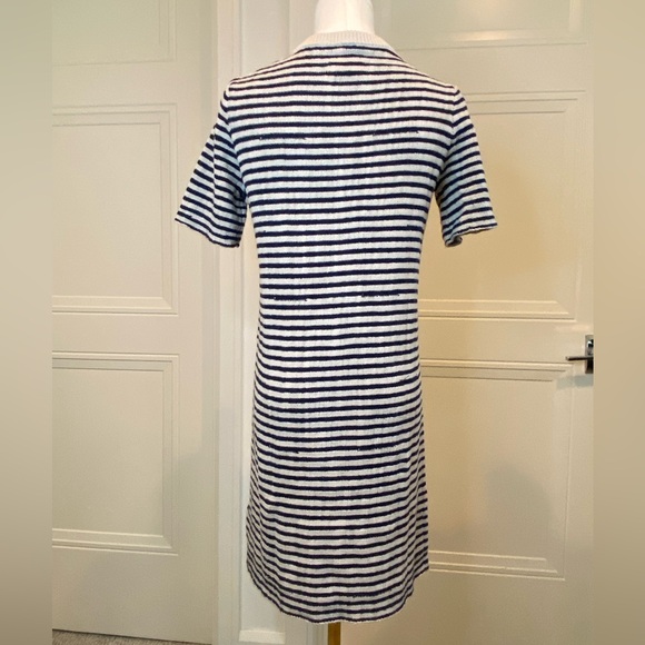 Zadig & Voltaire Tahoe Striped Knit Dress NWT Navy and Cream Striped XS - Picture 3 of 10